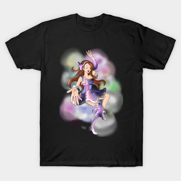 Minase Iori - CHANGE (blue/pink blend) T-Shirt by ShionS3